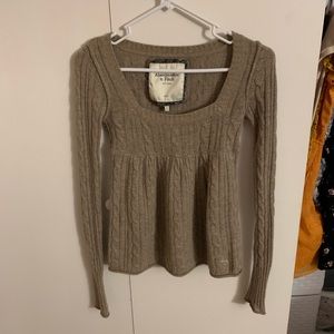 y2k Abercrombie and Fitch babydoll sweater top
